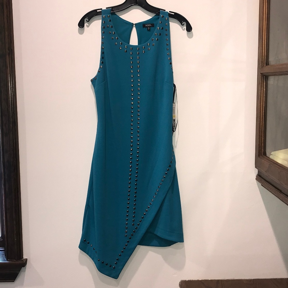 XOXO dark turquoise dress